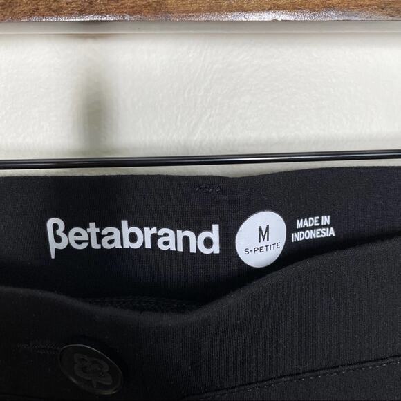 BETABRAND Dress Pant Yoga Pant Black Straight Sz M Petite {M43} - Picture 5 of 5